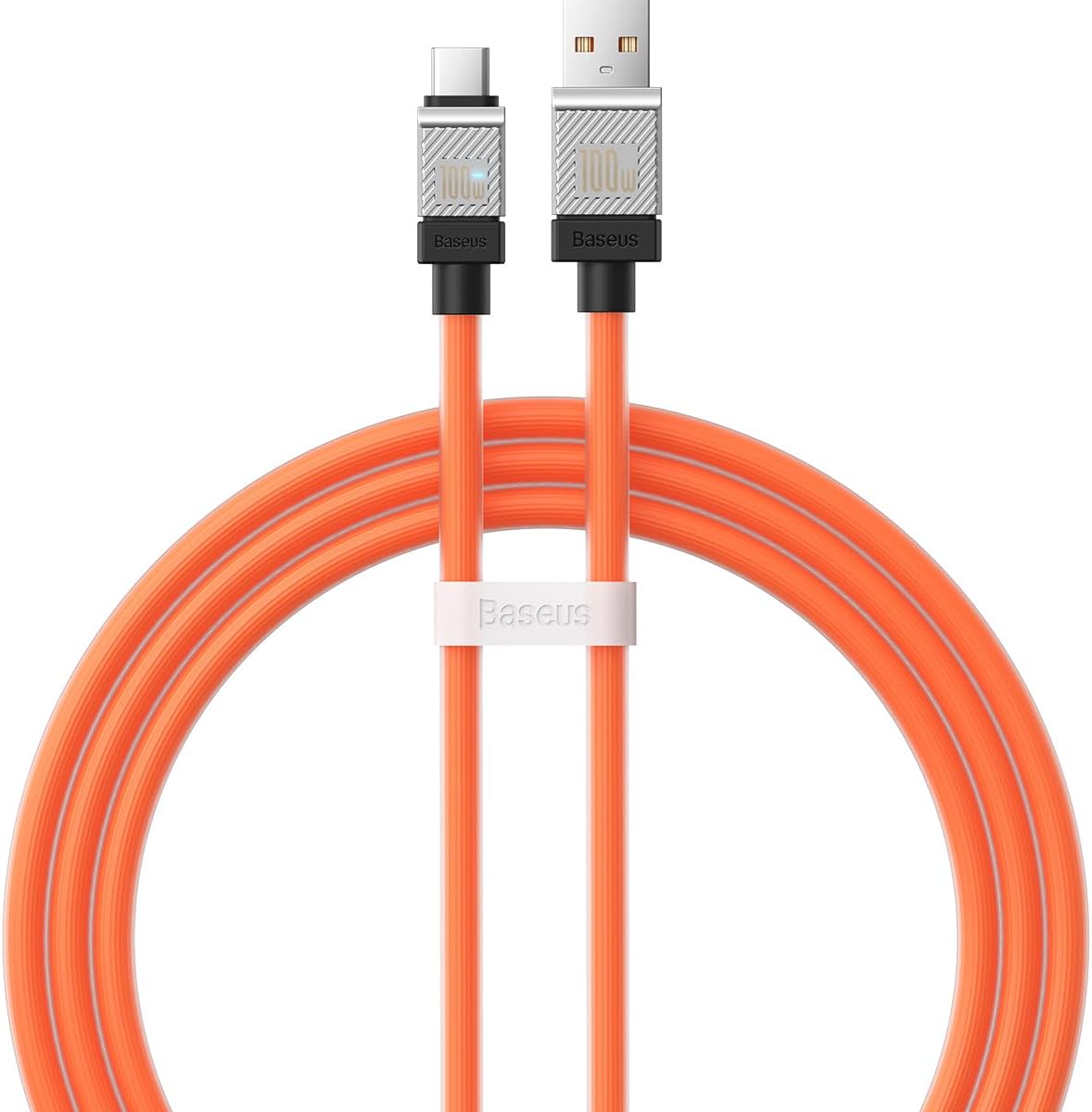 CoolPlay Serisi Hızlı Şarj Kablosu USB to Type-C 100W, 1m, Turuncu