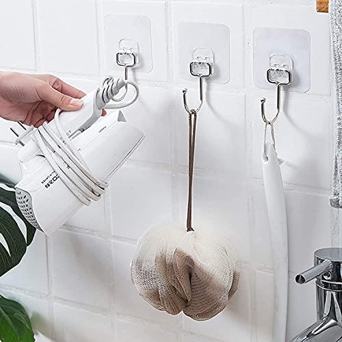 Alternative view of Banyo Için Krom Güçlü Yapışkan Kancalar,Yapışkanlı Askılar,Mutfak,Ev Ofis Için Duvar Askıları 3 Adet