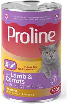 Proline Kuzu Etli ve Havuçlu Pate Yetişkin Kedi Konservesi 395 Gr