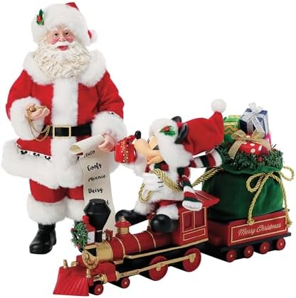 Alternative view of Department 56 Possible Dreams Baba ve Mouse Train All Aboard Heykelcik Seti, 25 cm, Çok Renkli