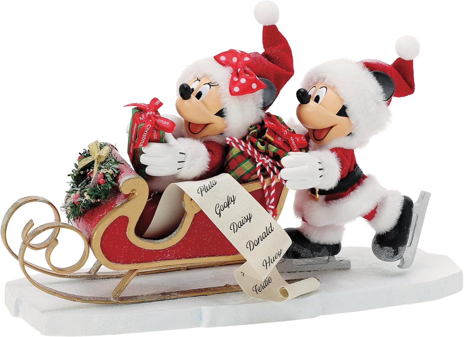 Alternative view of Department 56 Possible Dreams ve Minnie Mouse Buz Üzerinde Eğlenceli Heykelcik, 18,7 cm, Çok Renkli