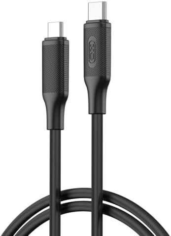 XO is Beauty 60W Hızlı Şarj Kablosu Type-C | NB-Q265B | 1 Metre | Veri Transferi | Silikon Tasarım, Kırılmaya karşı Dayanıklı Kablo (Siyah)