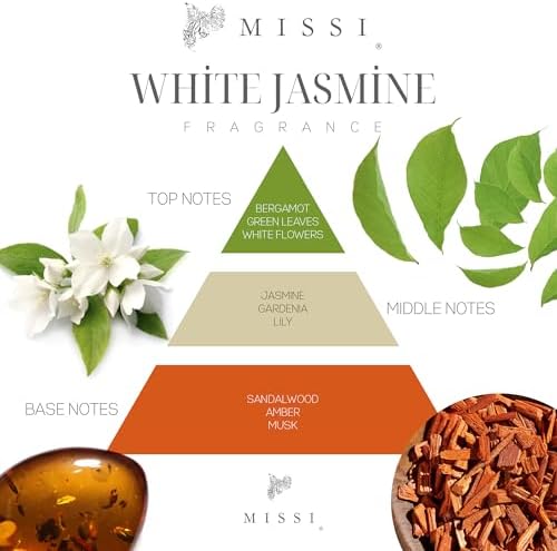 150 ml Seramik Gül Taşlı Bambu Çubuklu Jasmine Oda Kokusu