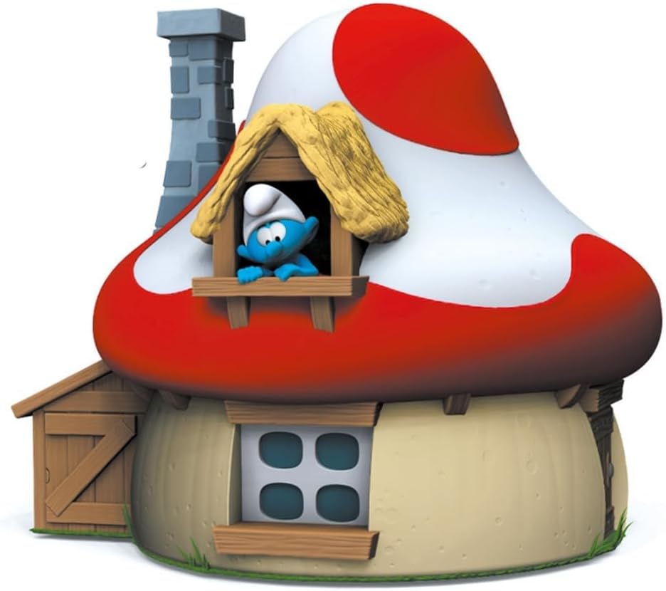Alternative view of Plastoy Şirinler Evi Kumbara, Smurfs Mushroom Money Box