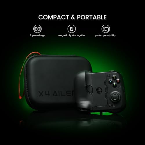Alternative view of X4 Aileron Bluetooth Mobile Gaming Controller for with Hall Effect Joysticks - Split with Carrying - Play Immortal, Minecraft, Fortnite, Trigger 2 & More