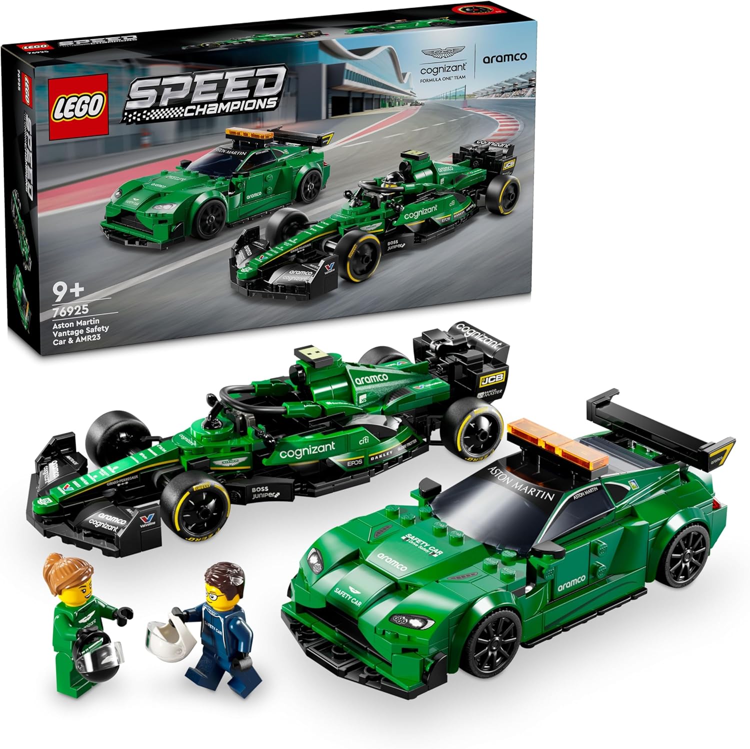 Speed Champions Martin Güvenlik Aracı ve AMR23 76925-9 Yaş ve Üzeri Çocuklar için 2 Model Araç İçeren Yaratıcı Oyuncak Yapım Seti (564 Parça)