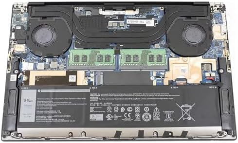 Alternative view of XPS 15 9500 Precision 5550 Alienware M15 R3 R4 M17 R3 R4 Serisi 8FCTC 08FCTC 70N2F 070N2F 86Wh 6Cell için 69KF2 Dizüstü Bilgisayar Bataryası