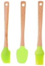 Alternative view of 3'lü Spatula Seti,Ahşap Saplı Silikon Spatula Seti