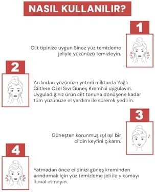 Alternative view of Sinoz SPF50+ Yağlı Ciltler İçin Sıvı Yüz Güneş Kremi 50ml-Yeni Nesil Güneş Filtreleri Hibrit Formül PA++++