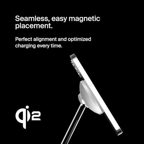 BoostCharge Pro 3'ü 1 Arada Qi2'li Kablosuz Şarj CihazıŞarj Standı - Beyaz