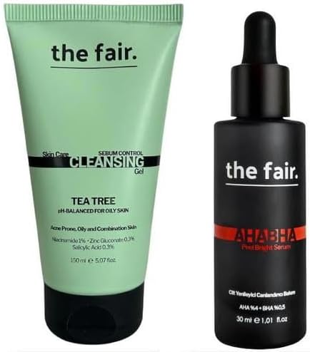 Yağlı Akneye Yatkın Cilt Temizleme Jeli 150 ml ve Aha Bha Peeling Serum 30 ml