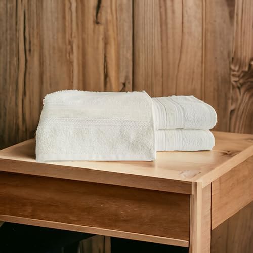 %100 Havlu Takımı Vücut Havlusu 90x140 cm, Baş Havlusu 50x80 cm, Ekstra Yumuşaklık (Krem)