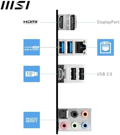 Alternative view of MSI MB PRO B760-P II SOKET 1700 DDR5 7000(OC) PCI-E,M.2 USB3.2 HDMI,DP 1x 2.5G LAN ATX