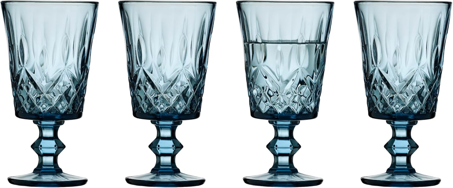 Alternative view of Glas Sorrento Şarap Kadehi 29 cl 4 Adet Mavi