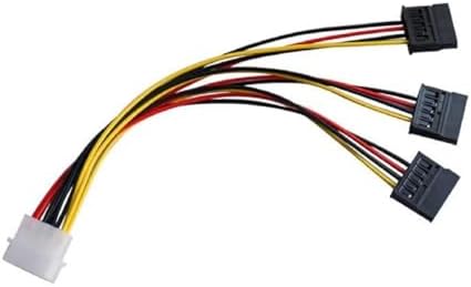 Alternative view of Üçlü 3 Port ide Molex Sata Power Hdd 4 pin Güç Kablosu 5101