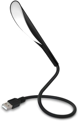 USB lamba, kısılabilir USB ışık, 2,8W esnek klavye ışığı, PC bilgisayar için, 14 LED inci, 3 kademeli ayarlanabilir parlaklık, açma/kapama dokunmatik şalteri, D10 USB LED (Siyah)
