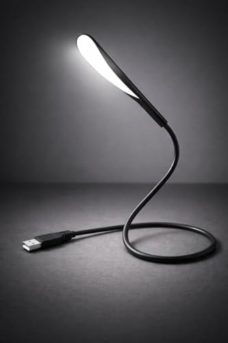 Alternative view of USB lamba, kısılabilir USB ışık, 2,8W esnek klavye ışığı, PC bilgisayar için, 14 LED inci, 3 kademeli ayarlanabilir parlaklık, açma/kapama dokunmatik şalteri, D10 USB LED (Siyah)