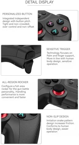 2.4G Kablosuz Gamepad PC Uyumlu Pilli Joystick Oyun Kolu Kişiselleştirilmiş Düğme, Hassas Trigger Kaymaz Tasarım G2.4G (Sarı)