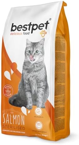 Alternative view of Bestpet Yetişkin, Kısırlaştırılmış Kediler İçin Somonlu Kuru Mama 15 kg