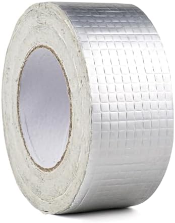 Butil Bant Su Geçirmez Bant Alüminyum Folyo Bant Bant 2 "(g) x 11.2ft (L) x 1.2mm (T), Tuvaletlerde, Boru Hatlarında, Çatı Çatlaklarında, Karavanlarda, Şemsiyelerde, Pencerelerde, Teknede, Zeminlerde,