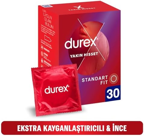 Yakın Hisset İnce Prezervatif 30'lu, Standart Fit