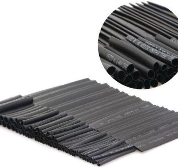 127 Parça Siyah Heat Shrink Makaron Isıyla Daralan Kablo Tamir Seti