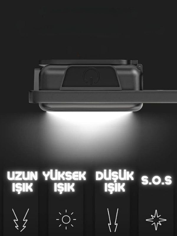 3 Adet Led Anahtarlıklı Metal Kasa El Feneri Şişe Açacağı Usb’li Şarj Edilebilir Cep Boy Cob 800Mah