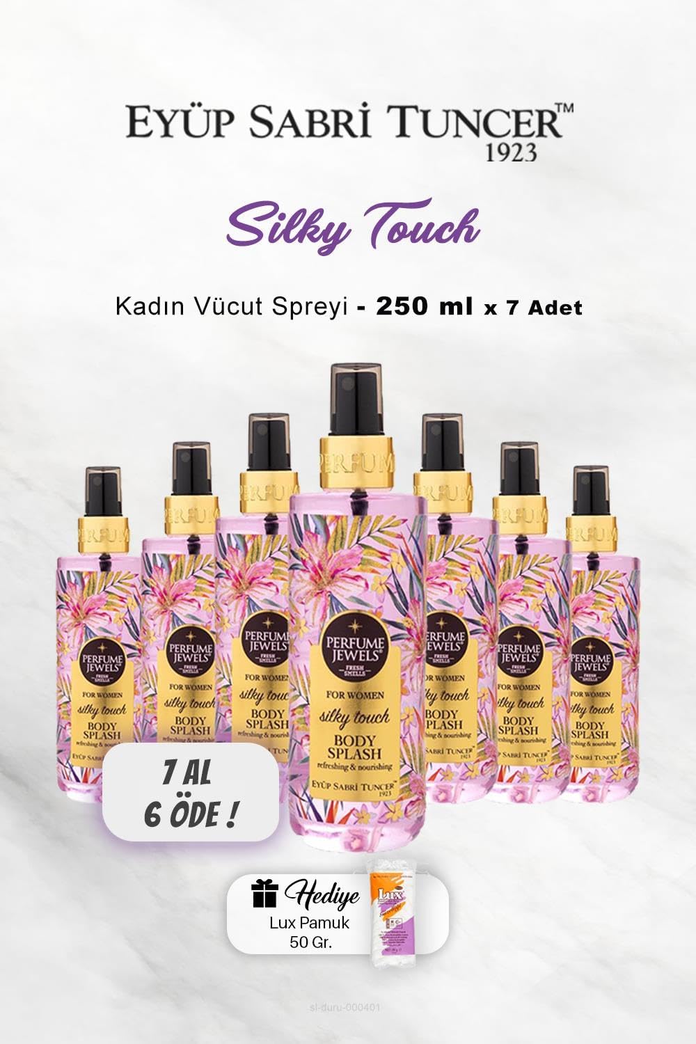 Alternative view of 7 AL 6 ÖDE Vücut Spreyi Silky 250 ml, Pamuk Hediyeli