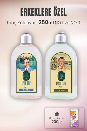 Tıraş Kolonyası No:1, No:3 ve Zigzag Pamuk 200 gr