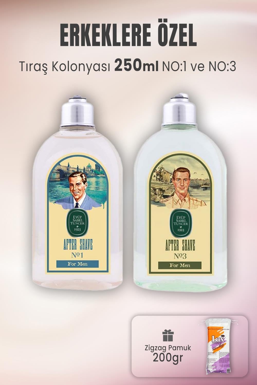 Alternative view of Tıraş Kolonyası No:1, No:3 ve Zigzag Pamuk 200 gr