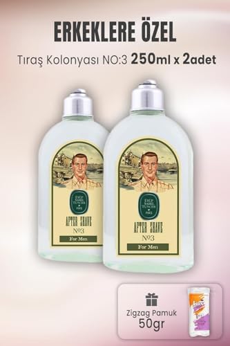 Alternative view of Tıraş Kolonyası No 3 x 2 Adet ve Zigzag Pamuk 100 gr