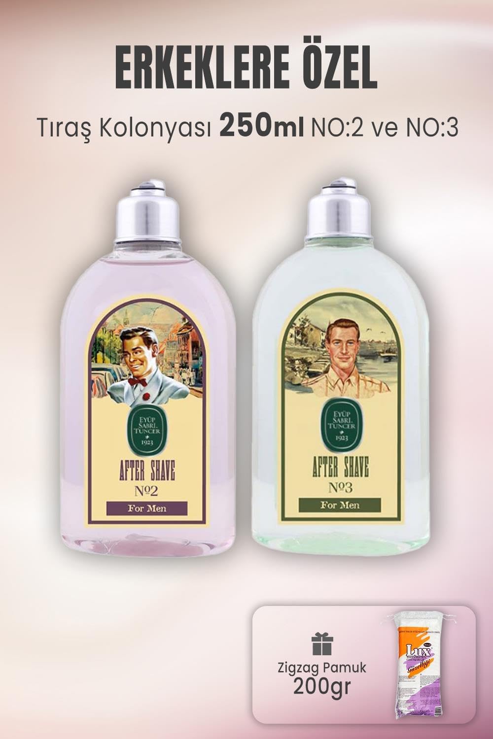Tıraş Kolonyası No:2, No:3 ve Zigzag Pamuk 200 gr