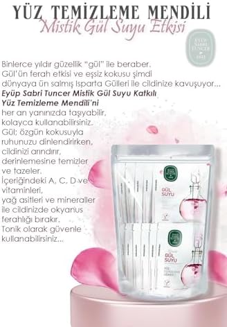 4 AL 3 ÖDE Gül Suyu Yüz Temizleme Mendili 30'lu, Pamuk Hediyeli