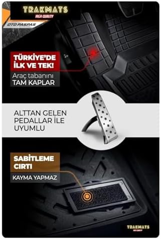 Alternative view of (kyb16659) 2018 UNİVERSAL OTO PASPAS 4D HAVUZLU YENİ ÜRETİM SİYAH ADK Jeep Renegade ile uyumlu
