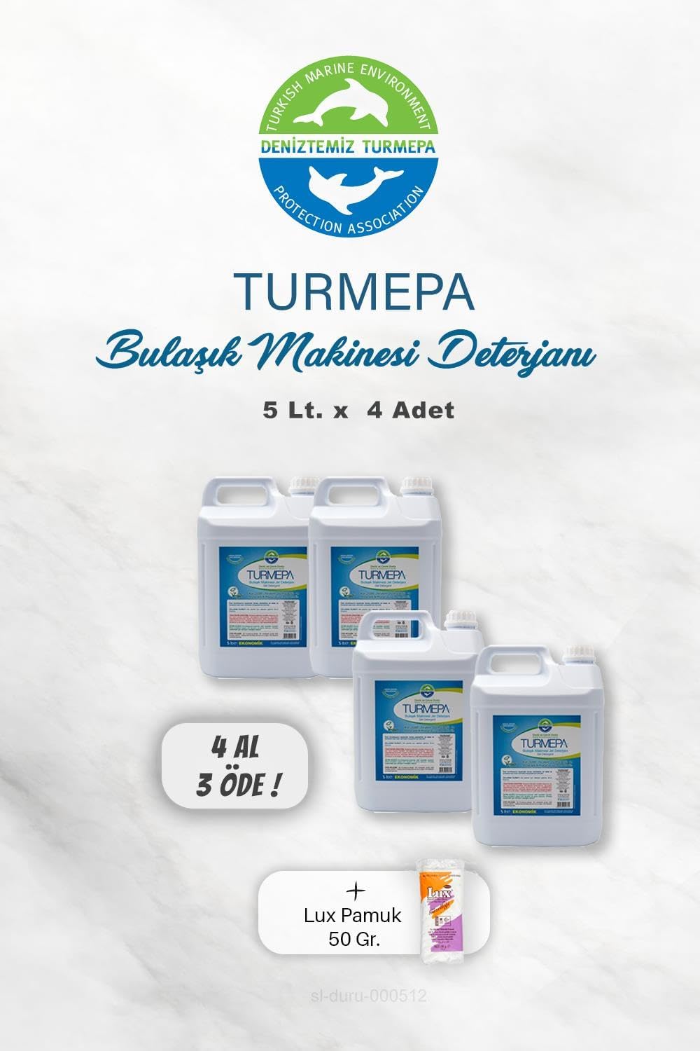 Alternative view of 4 AL 3 ÖDE Jel Bulaşık Makinesi Deterjanı 5 Litre, Pamuk