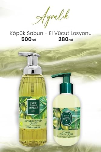 Ayvalık Zeytin Vücut Losyonu 280 ml ve Köpük Sabun 500 ml