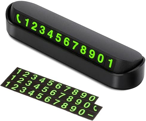Wonkey Araç İçi Numaralığı, Numaratör, Telefon Numarası, Araba Torpido Cam Cep Telefon Kartı