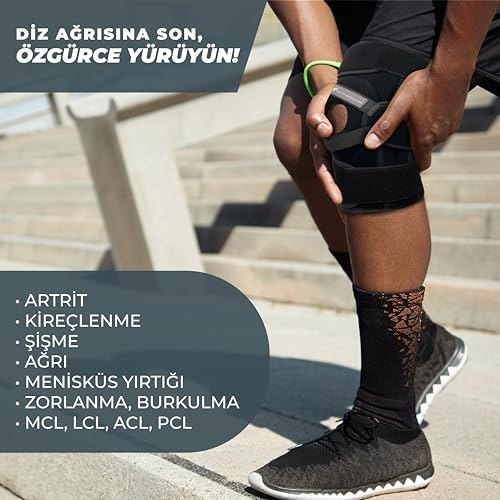 Alternative view of Flexy Medical Diz Ağrısı için Silikon Patella Ligament Destekli Ayarlanabilir Dizlik, Menisküs Yırtığı, Artrit, Diz Ağrısı, Eklem Ağrısı, Bağ Yırtılması, Kas ve Eklem Koruması Sağlar