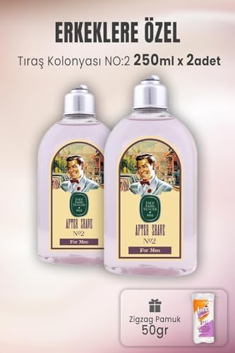 Alternative view of Tıraş Kolonyası No 2 x 2 Adet ve Zigzag Pamuk 50 gr