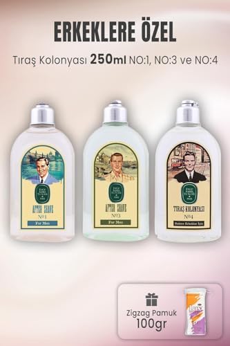 Alternative view of Tıraş Kolonya Seti 1-3-4 ve Zigzag Pamuk 100 gr