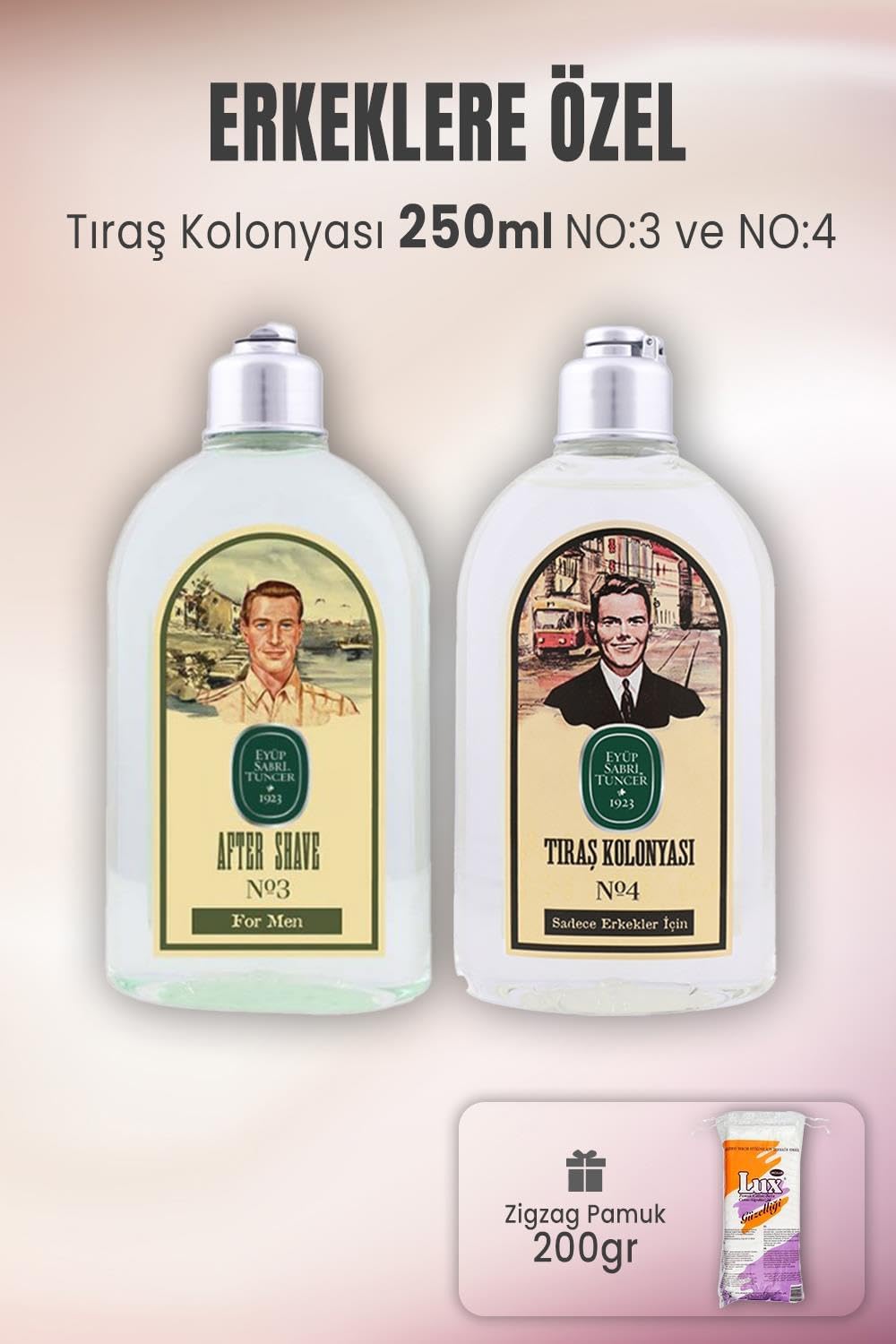Alternative view of Tıraş Kolonyası No:3, No:4 ve Zigzag Pamuk 200 gr