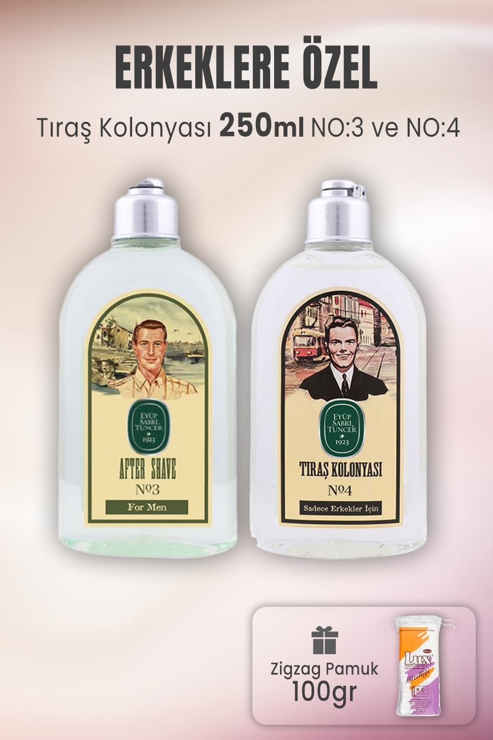Alternative view of Tıraş Kolonyası No:3, No:4 ve Zigzag Pamuk 100 gr