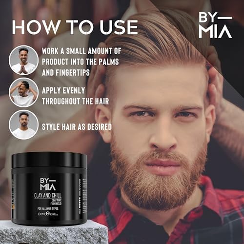 Alternative view of BY MIA Clay And Chill, Doğal Mat Görünüm, Güçlü Tutuş, Erkekler ve Kadınlar İçin Saç Vaksı 130 ml