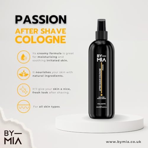 Alternative view of BY MIA Tıraş Sonrası Kolonya, Traş Losyonu - Passion 400 ml | Limon, Portakal, Bergamot, Misk ve Odunsu Notalar | Rahatlatıcı ve Ferahlatıcı Tıraş Sonrası Losyon
