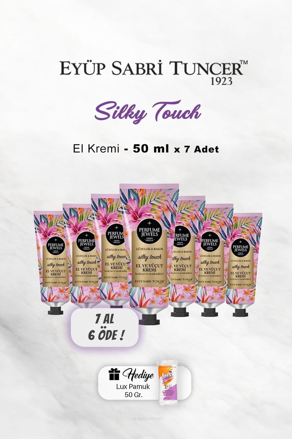 Alternative view of 7 AL 6 ÖDE El Ve Vücut Kremi Silky 50 Ml, Pamuk Hediyeli