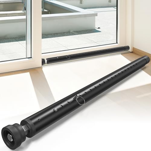 Sürgülü Kapı Güvenlik Çubuğu, Pencere İç Güvenlik Çubuğu, Hırsız Önleme/Çocuk Güvenliği için 17-50 İnç Ayarlanabilir Cam Kapı/Pencere Kilit Çubuğu, Sürgülü/Dikey Pencereler için Pencere
