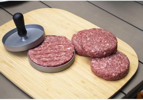 Alternative view of Gurme Burger Presi, Sağlam Alüminyum, Mangal Aksesuarı, Köfte Presi, Yapışmaz