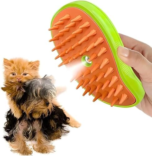 Buharlı Kedi Ve Köpek Tarağı, Yumuşak Silikon Başlıklı, Kedi Köpek Yıkama Fırçası OZE-39