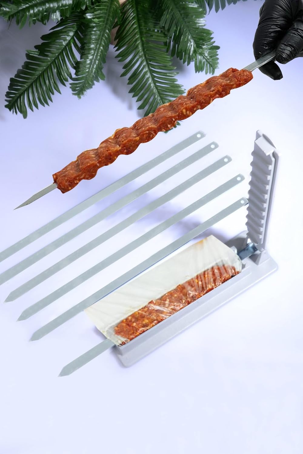 Alternative view of 2 Adet Şiş Ve Kebapmatik Adana Urfa Kebap Kalıbı Aparatı Pratik Hızlı Kebap Makinesi Kutusu