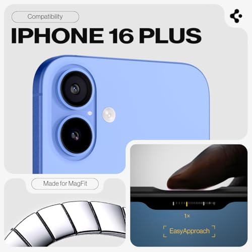 16 Plus Ekstra Dayanıklı MagSafe Kılıf Tough Armor Ai Hava Kanalı Teknolojisi™ Askeri Sınıf Koruma MagFit KickStand'lı Çift Katman Kapak - ACS08085